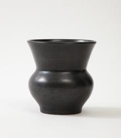 Large Black Ceramic Vase France c 1960 numbered - 3296313