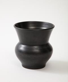 Large Black Ceramic Vase France c 1960 numbered - 3296316