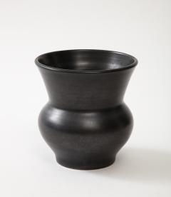 Large Black Ceramic Vase France c 1960 numbered - 3296317