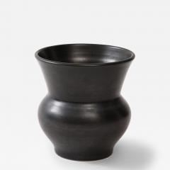 Large Black Ceramic Vase France c 1960 numbered - 3297209