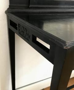 Large Black Console with Mirror - 1014916