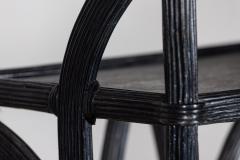 Large Black French Reeded Etagere - 2700755