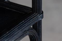 Large Black French Reeded Etagere - 2700756