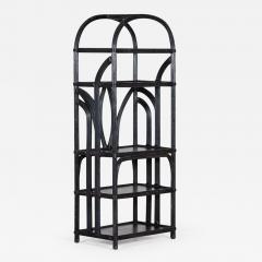 Large Black French Reeded Etagere - 2705263