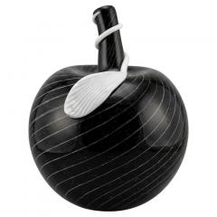 Large Black Murano Glass Apple Vessel - 4546854
