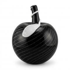 Large Black Murano Glass Apple Vessel - 4547182