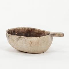 Large Bleached Swedish Lapland Ale Bowl with Handle - 3290496