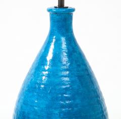 Large Blue Vintage Italian Ceramic Table Lamp circa 1960s - 1960958