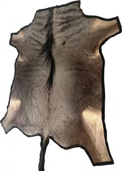 Large Blue Wildebeest Antelope Carpet Rug from Kenya British Colonial Era - 3257269