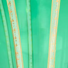 Large Bohemian green and clear glass vase or goblet - 4584886