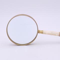 Large Bone and 9K Gold Magnifying Glass England circa 1920 - 3928128