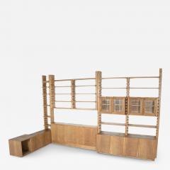 Large Bookshelf with Bench by Guiseppe Rivadossi for Officina Rivadossi Italy - 4395477