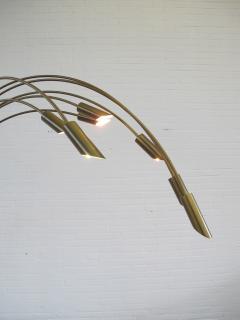 Large Brass Arc Floor Lamp Italy 1970s - 1396638