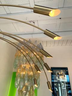 Large Brass Arc Floor Lamp Italy 1970s - 1396641