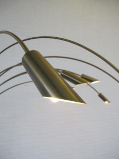 Large Brass Arc Floor Lamp Italy 1970s - 1396643