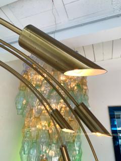 Large Brass Arc Floor Lamp Italy 1970s - 1396644