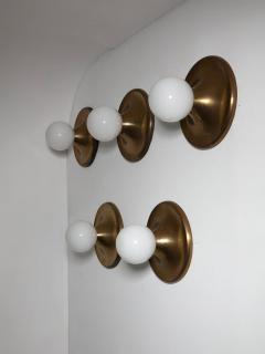 Large Brass Light Ball Wall Ceiling Lamp by Castiglioni for Flos - 4726114