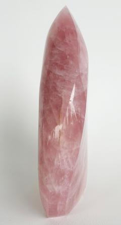 Large Brazilian Pink Rose Quartz Flame Teardrop Specimen Weighs 11 2 lbs - 4316842