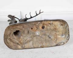 Large Bronze Animal Group Rutting Stag Late 19th Century - 4737343