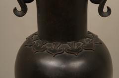 Large Bronze Japanese Lamp - 331585