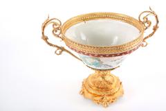 Large Bronze Mounted Porcelain Footed Centerpiece - 1945960