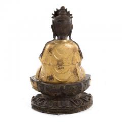 Large Bronze Statue of Bodhisattva on Double Lotus Throne - 282837