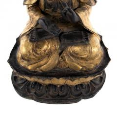 Large Bronze Statue of Bodhisattva on Double Lotus Throne - 282841