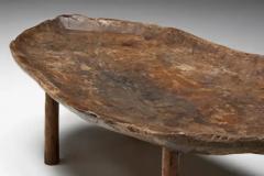 Large Brutalist Wabi Sabi Coffee Table France 1960s - 3670312