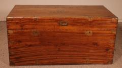 Large Campaign Chest Of Captain 0 w Darch N 1 In Camphor Wood - 2778199