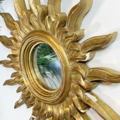 Large Carved Wood and Gilt Gesso Sunburst Mirror 1920 s - 3041876