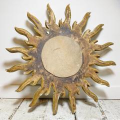 Large Carved Wood and Gilt Gesso Sunburst Mirror 1920 s - 3041878