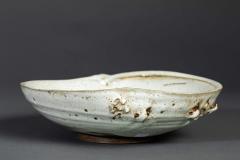 Large Ceramic Mingei Dish in the form of an Abalone Shell - 3812448