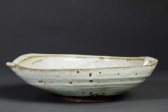 Large Ceramic Mingei Dish in the form of an Abalone Shell - 3812489