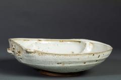 Large Ceramic Mingei Dish in the form of an Abalone Shell - 3812492