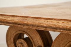 Large Ceruse Oak Dining or Library Table France 1940s - 4309015