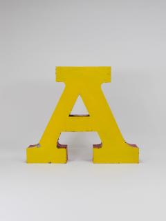 Large Channel Letter A Circus Lettering Advertising Sign from the the 1960s - 4228200