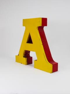 Large Channel Letter A Circus Lettering Advertising Sign from the the 1960s - 4228201