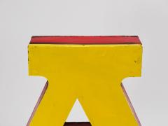 Large Channel Letter A Circus Lettering Advertising Sign from the the 1960s - 4228203
