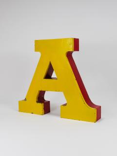 Large Channel Letter A Circus Lettering Advertising Sign from the the 1960s - 4228204