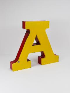 Large Channel Letter A Circus Lettering Advertising Sign from the the 1960s - 4228210
