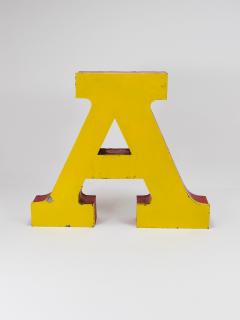 Large Channel Letter A Circus Lettering Advertising Sign from the the 1960s - 4228212