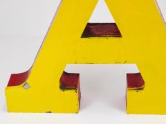 Large Channel Letter A Circus Lettering Advertising Sign from the the 1960s - 4228214