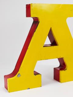 Large Channel Letter A Circus Lettering Advertising Sign from the the 1960s - 4228219