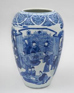 Large Chinese Blue White Vase Circa 1860 - 115495