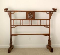 Large Chinese Carved Wood Robe Rack - 1474995