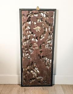 Large Chinese Giltwood Panel with Birds and Flowers Qing Dynasty - 3159670