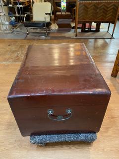 Large Chinese Leather Trunk - 2157081