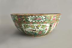 Large Chinese Rose Medallion Punch Bowl - 780174