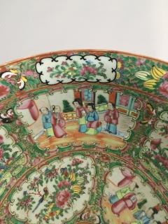 Large Chinese Rose Medallion Punch Bowl - 780178