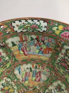 Large Chinese Rose Medallion Punch Bowl - 780181